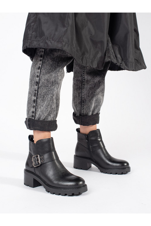 Juodos spalvos   moteriški batai   Sergio Leone