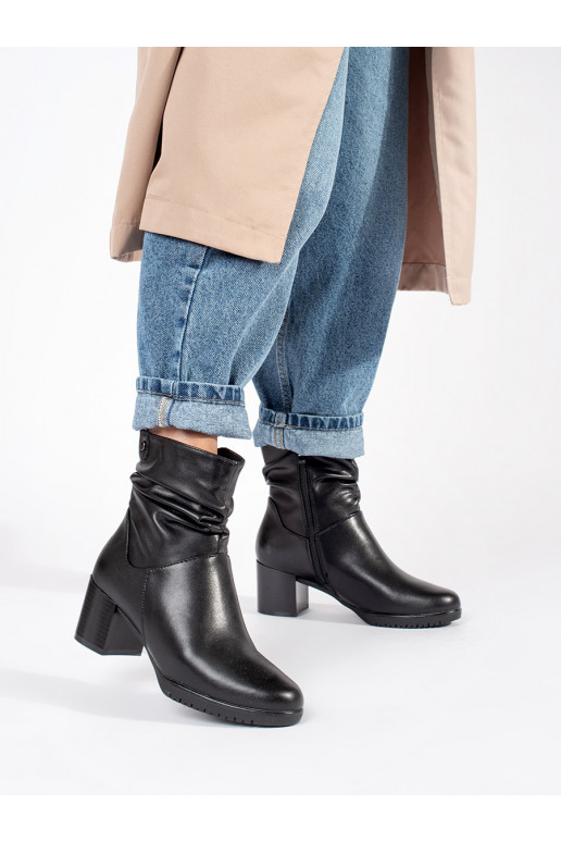 Juodos spalvos   moteriški batai ant kulno  Sergio Leone