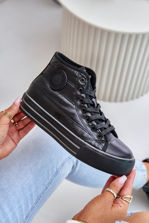 pašiltinti Laisvalaikio bateliai su platforma OO274A471 Juodos spalvos pašiltinti Laisvalaikio bateliai su platforma OO274A471 Juodos spalvos