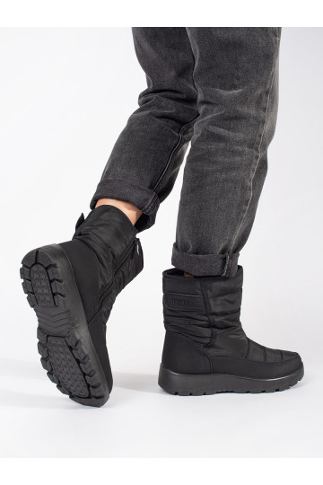 Juodos spalvos su pašiltinimu Moteriški sniego batai 2
