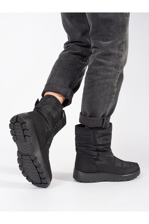 Juodos spalvos su pašiltinimu Moteriški sniego batai Juodos spalvos su pašiltinimu Moteriški sniego batai
