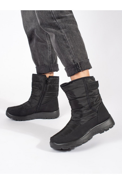 Juodos spalvos su pašiltinimu Moteriški sniego batai Juodos spalvos su pašiltinimu Moteriški sniego batai