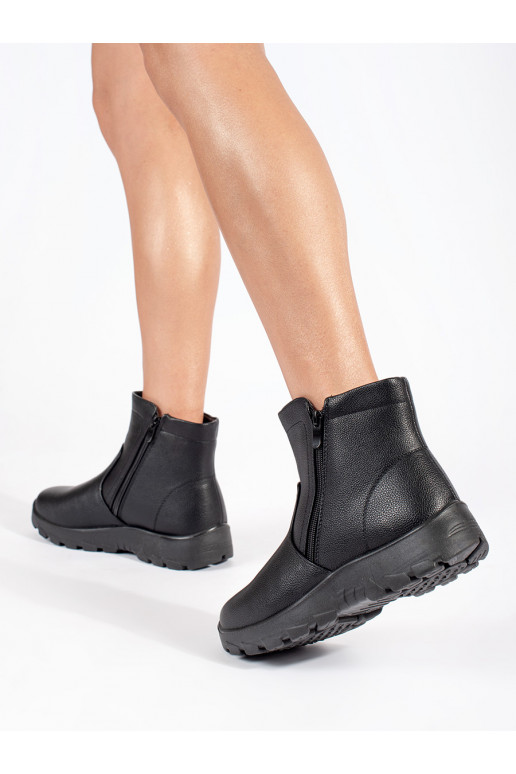 Juodos spalvos  moteriški batai su pašiltinimu