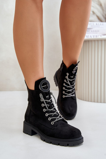 Šilti suvarstomi aulinukai  m Vinceza 16465 Juodos spalvos