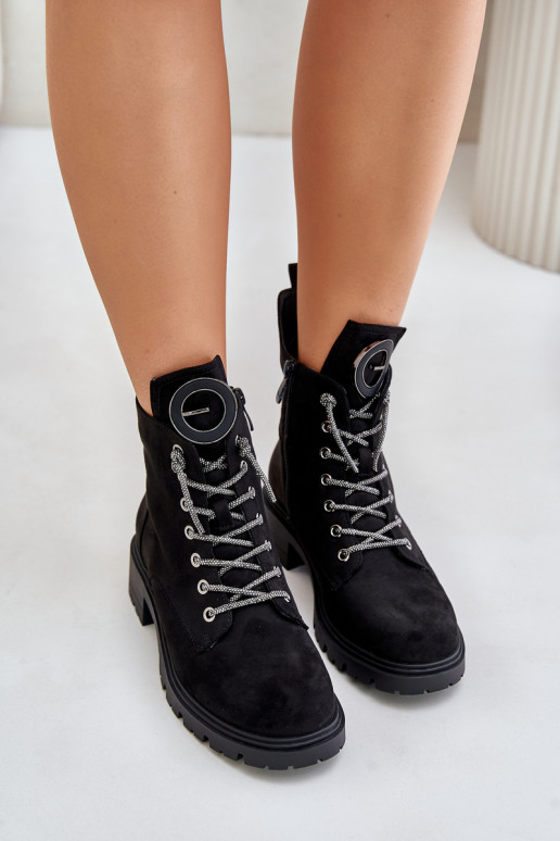 Šilti suvarstomi aulinukai  m Vinceza 16465 Juodos spalvos