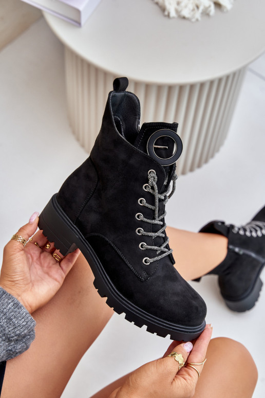 Šilti suvarstomi aulinukai  m Vinceza 16465 Juodos spalvos