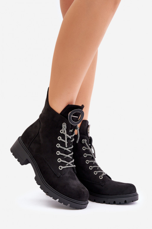 Šilti suvarstomi aulinukai  m Vinceza 16465 Juodos spalvos