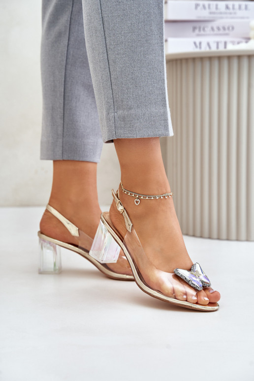  basutės Z m su kulniukais D&A MR42-326 aukso spalvos