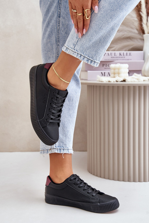 pašiltinti Laisvalaikio bateliai Big Star OO274A462 Juodos spalvos