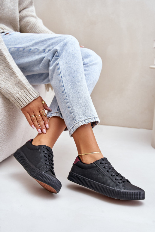 pašiltinti Laisvalaikio bateliai Big Star OO274A462 Juodos spalvos