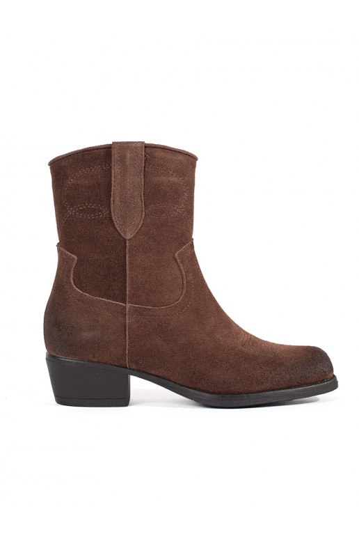   rudos spalvos batai kaubojiško stiliaus Sergio Leone