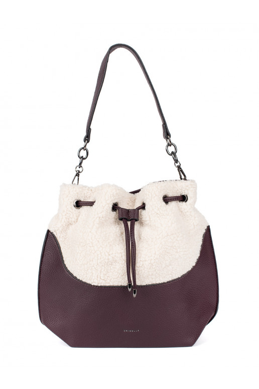  elegantiška rankinė su kailiuku typu baranek