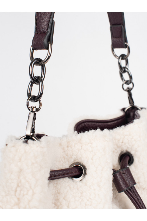  elegantiška rankinė su kailiuku typu baranek