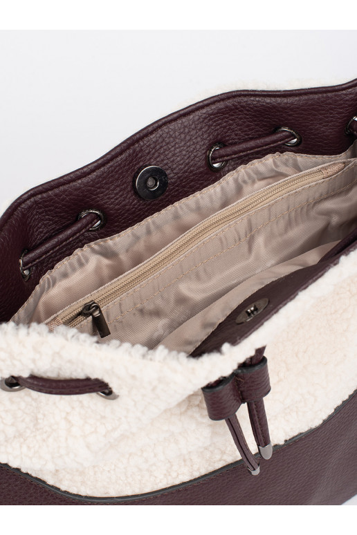  elegantiška rankinė su kailiuku typu baranek