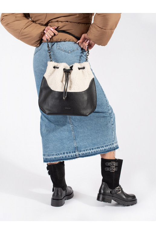 Juodos spalvos   moteriški batai su platforma ozdobione paskami Sergio Leone