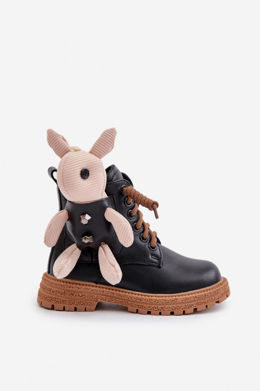   pašiltinti Aulinukai Vaikiški   Vinceza 36261 Juodos spalvos