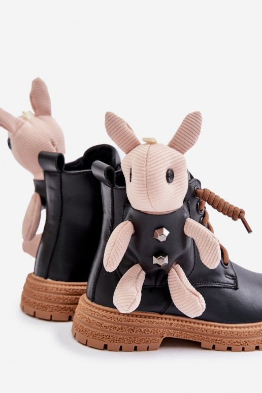   pašiltinti Aulinukai Vaikiški   Vinceza 36261 Juodos spalvos