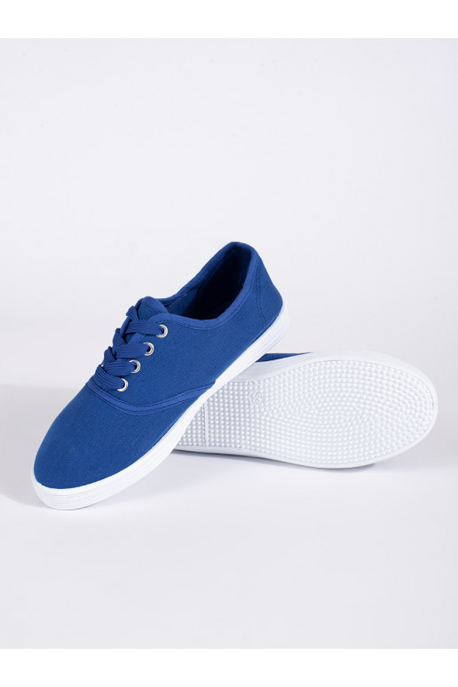 mėlynos spalvos su raištukais batai 