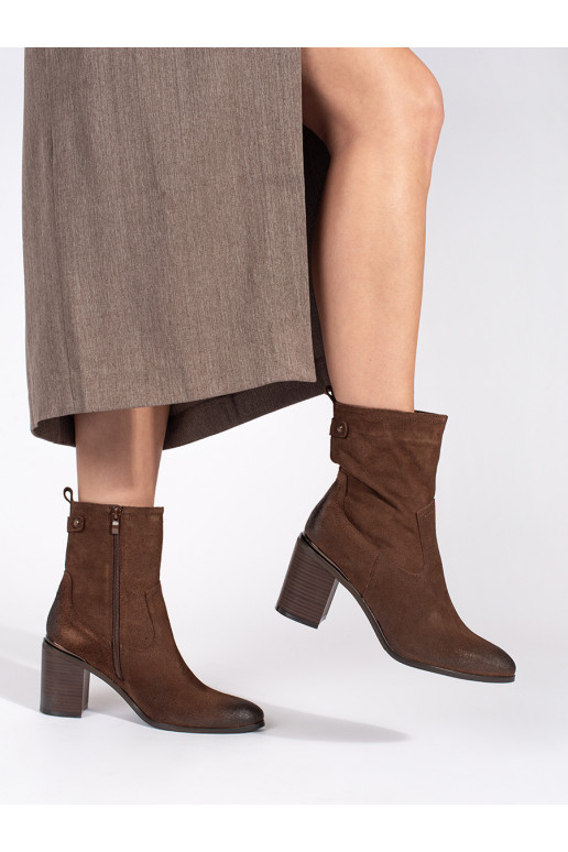 rudos spalvos   moteriški batai ant kulno Sergio Leone rudos spalvos   moteriški batai ant kulno Sergio Leone
