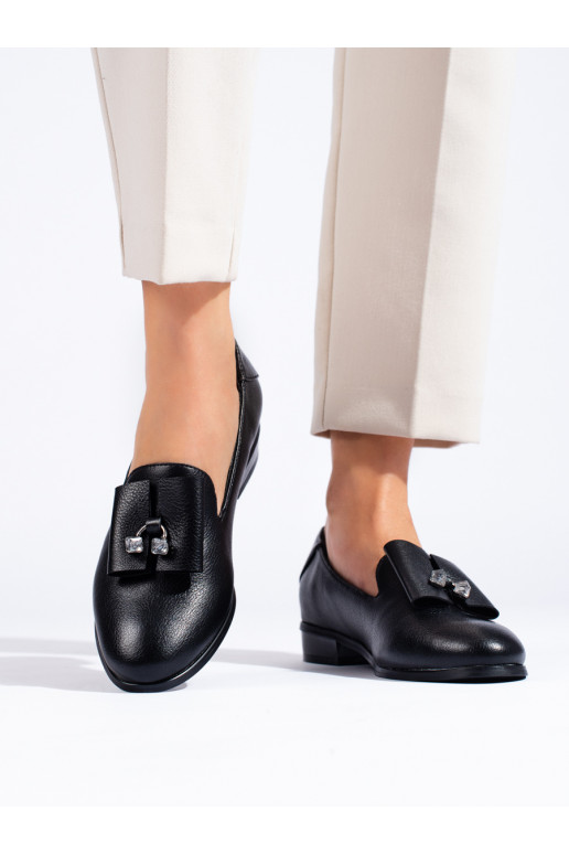 batai su kristaliukais Potocki juodos spalvos