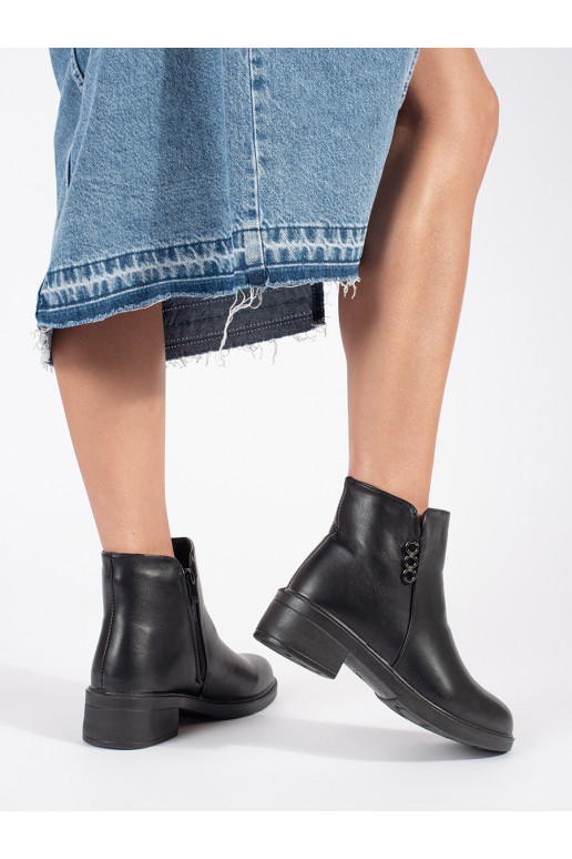 Juodos spalvos  moteriški batai 