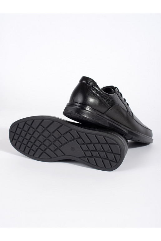 Juodos spalvos pusbačiai  su raištukais