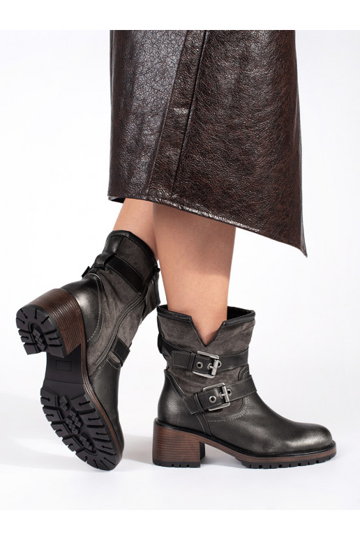 tamsiai rudos spalvos  moteriški batai  