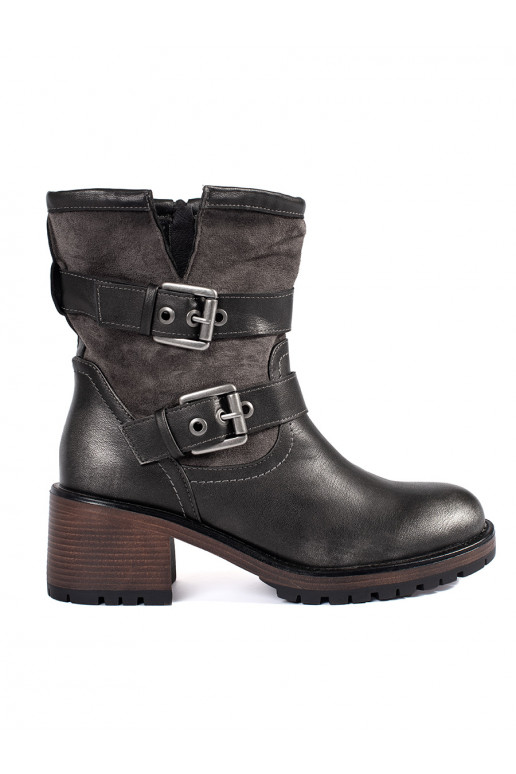 tamsiai rudos spalvos  moteriški batai  