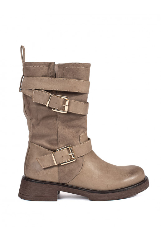 smėlio spalvos moteriški batai  