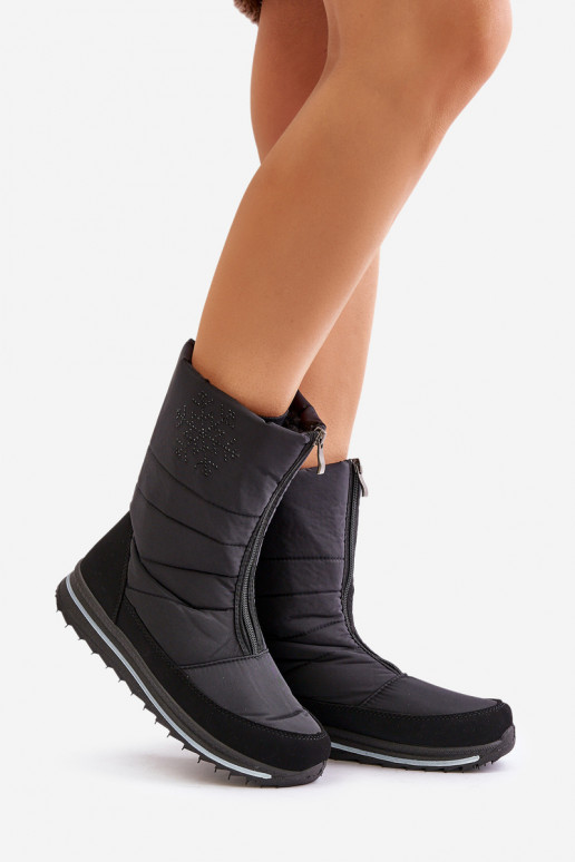  sniego batai su užtrauktukais Progress PROGJ-22-130 Juodos spalvos