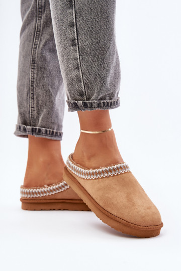 batai naminės Šlepetės Z Haftem  Inblu FX000021 Camel
