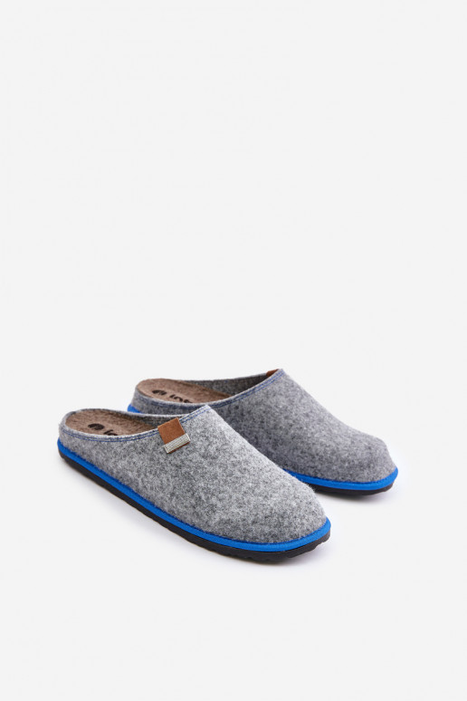 Šlepetės  batai naminės Inblu SI000023 pilkos spalvos Šlepetės  batai naminės Inblu SI000023 pilkos spalvos