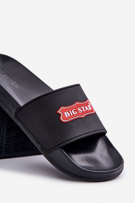 Šlepetės  Z Logo Big Star OO174028 Juodos spalvos Šlepetės  Z Logo Big Star OO174028 Juodos spalvos