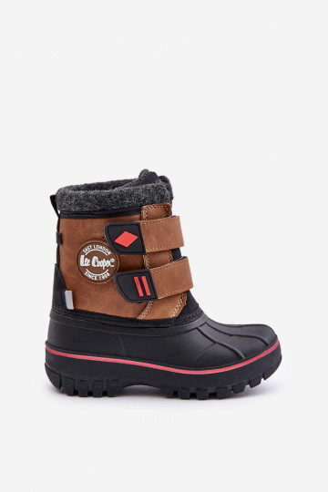 sniego batai Vaikiški su lipniais užsegimais Lee Cooper LCJ-24-44-2864K Camel 2