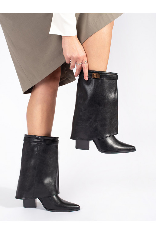 Juodos spalvos  moteriški batai 