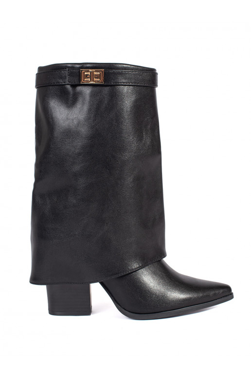 Juodos spalvos  moteriški batai 