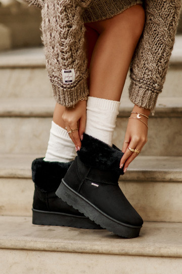 sniego batai su platforma su kailiuku Big Star OO274A108 Juodos spalvos