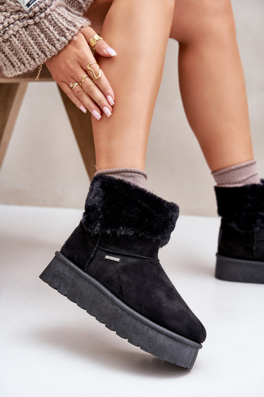 sniego batai su platforma su kailiuku Big Star OO274A108 Juodos spalvos