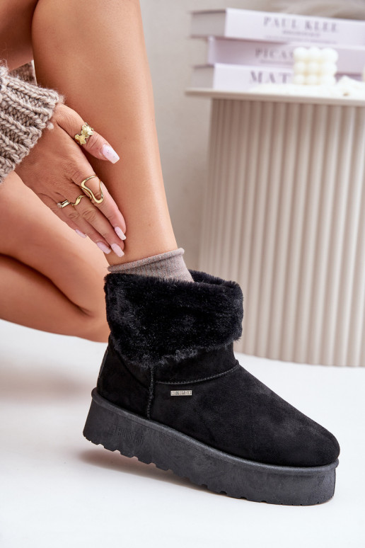 sniego batai su platforma su kailiuku Big Star OO274A108 Juodos spalvos