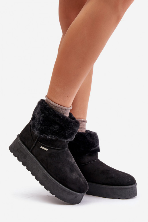 sniego batai su platforma su kailiuku Big Star OO274A108 Juodos spalvos