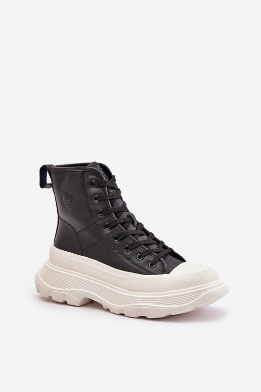   pašiltinti laisvalaikio batai su platforma Big Star OO274A599 Juodos spalvos