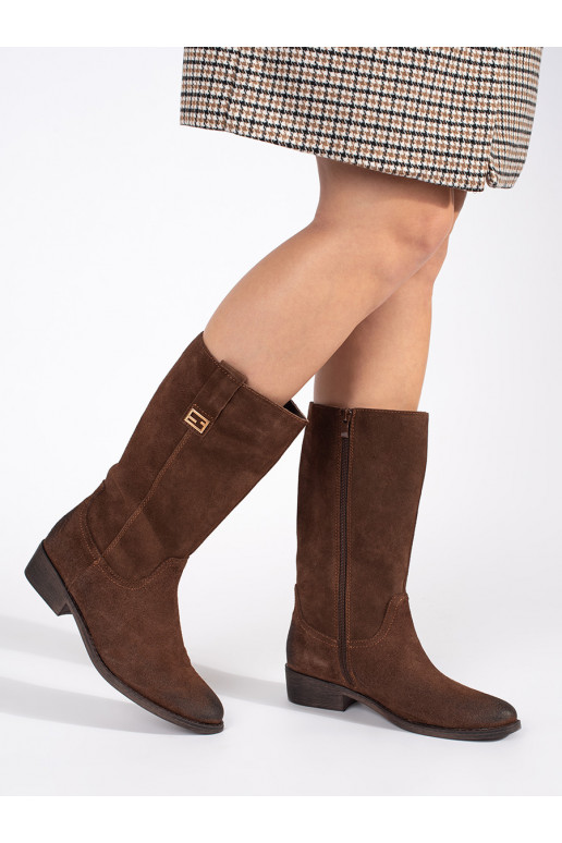 rudos spalvos   ilgaauliai batai typu kaubojiško stiliaus  Sergio Leone rudos spalvos   ilgaauliai batai typu kaubojiško stiliaus  Sergio Leone