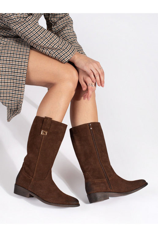 rudos spalvos   ilgaauliai batai typu kaubojiško stiliaus  Sergio Leone rudos spalvos   ilgaauliai batai typu kaubojiško stiliaus  Sergio Leone