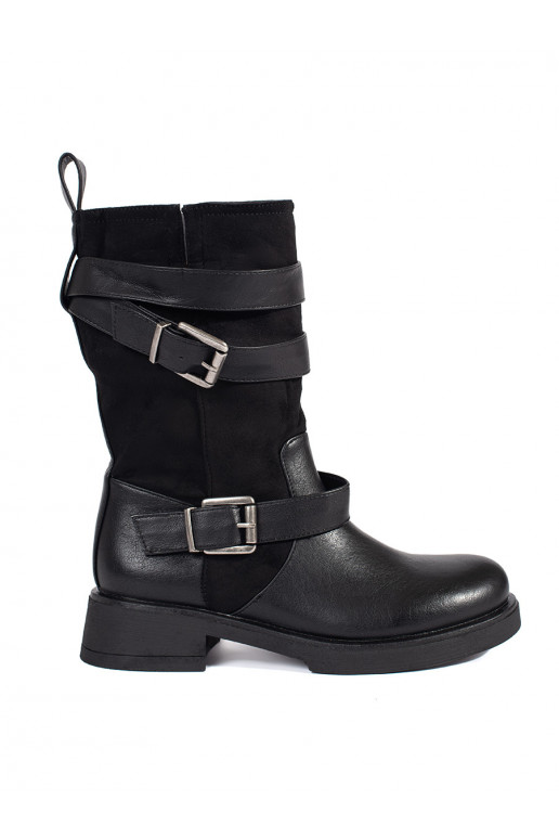 Juodos spalvos moteriški batai  