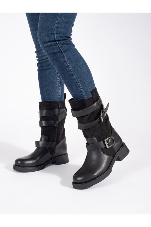 Juodos spalvos moteriški batai  