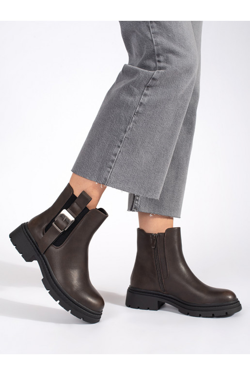 rudos spalvos batai Moteriški batai su sagtimis rudos spalvos batai Moteriški batai su sagtimis