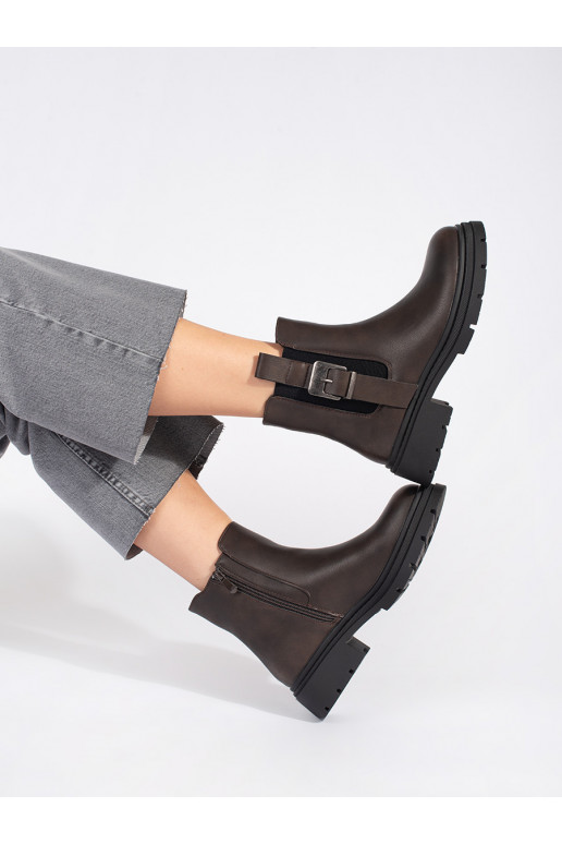 rudos spalvos batai Moteriški batai su sagtimis rudos spalvos batai Moteriški batai su sagtimis