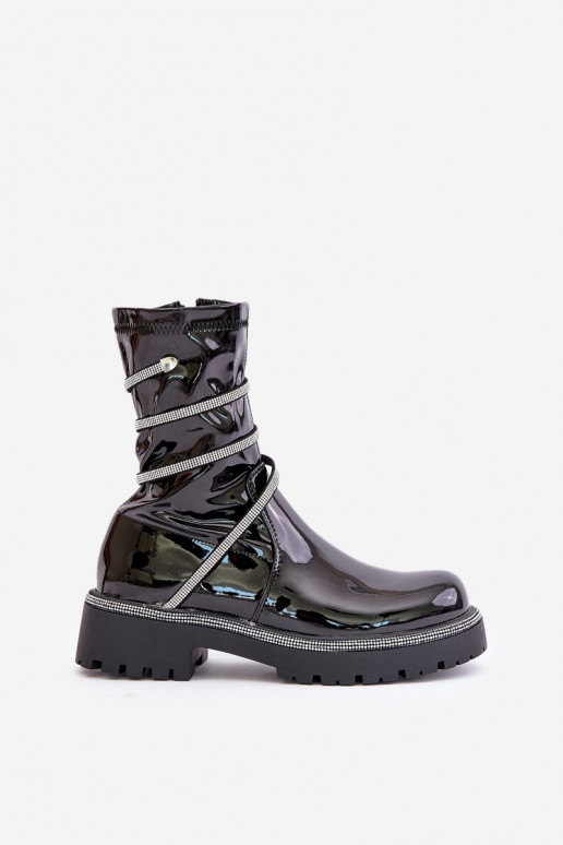 su lako efektu Aulinukai  Juodos spalvos Kikizelle