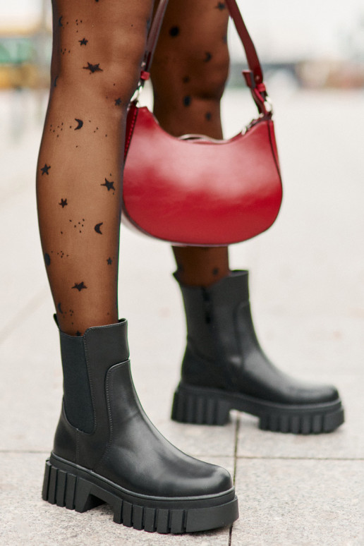 stilingi aulinukai pašiltinti  S.Barski HY42-975 Juodos spalvos