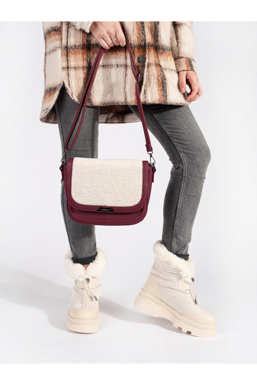 smėlio spalvos Moteriški sniego batai z juodos spalvosm  su platforma